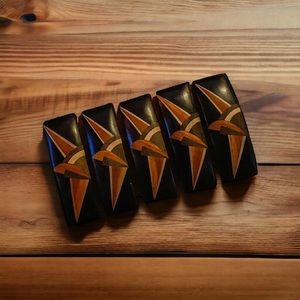 New! ☆ Balinese Handmade Hair Clip Set- Made of Real Wood